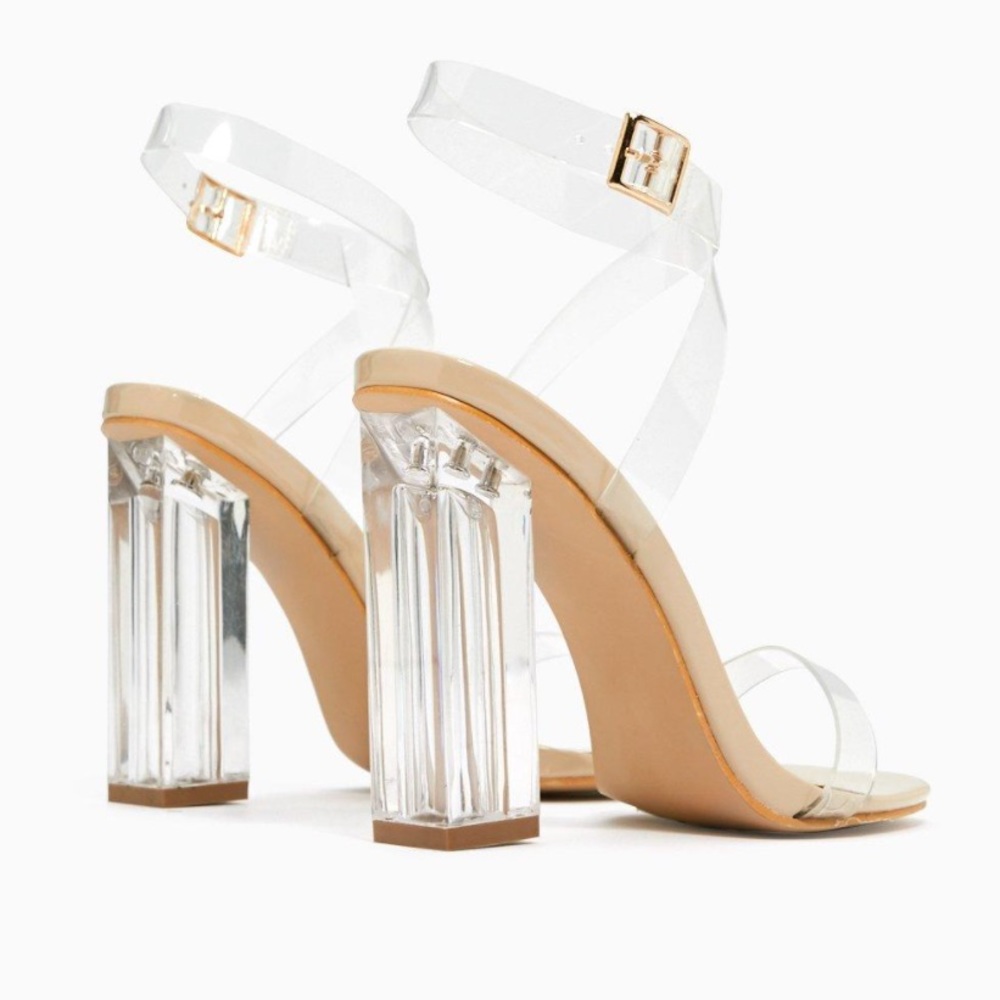 Nasty Gal Let’s Be Clear Heel - gently worn